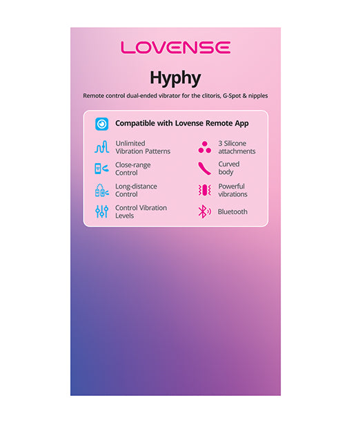 Lovense Display Card for Hyphy Hi-Frequency Stimulator with Branded Graphics for Retail Product Stand