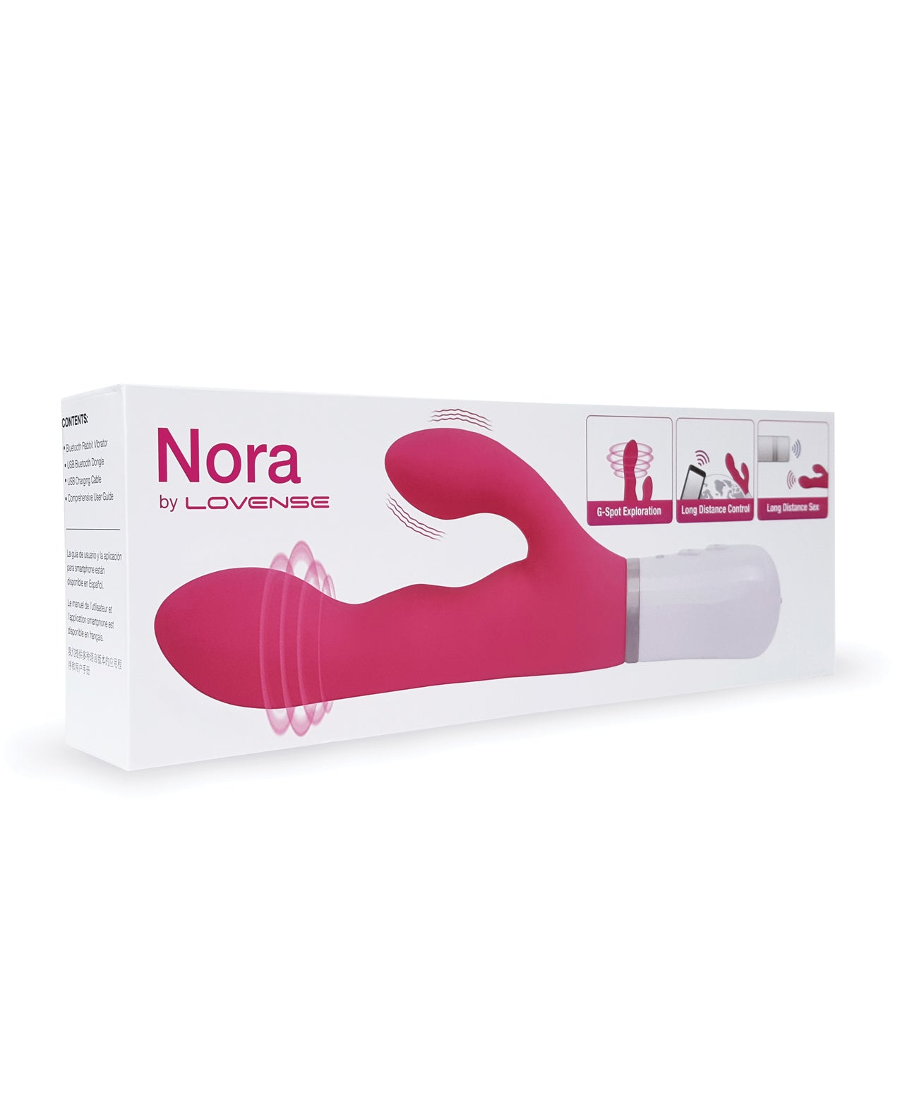 Lovense Vibrator Rabbit Style Rotating Head App-Connected for G-Spot and Clitoral Stimulation