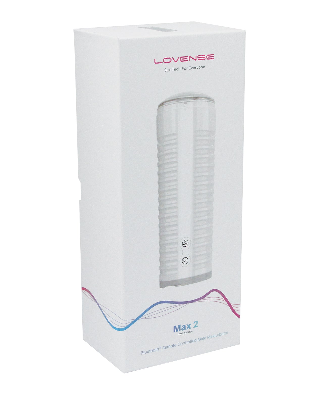 Lovense Male Masturbator Rechargeable Device with App Control and Clear Sleeve for Interactive Pleasure