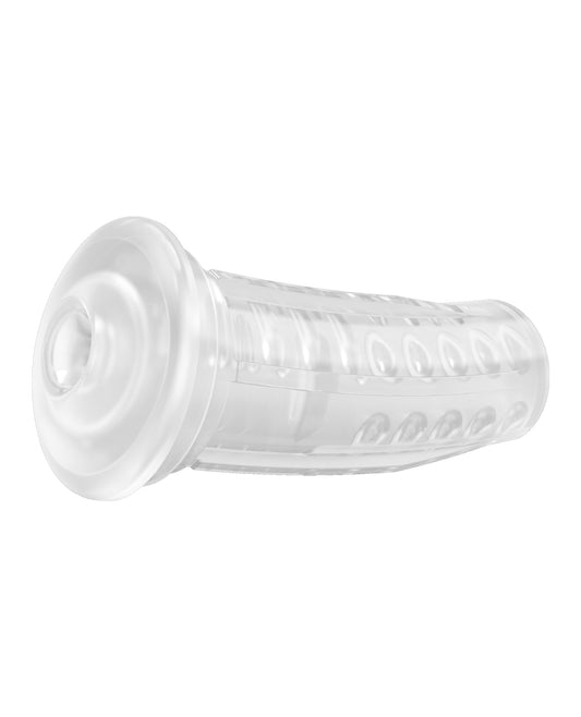 Lovense Neutral Sleeve Clear App-Enabled Masturbator Sleeve with Body-Safe Material for Interactive Pleasure