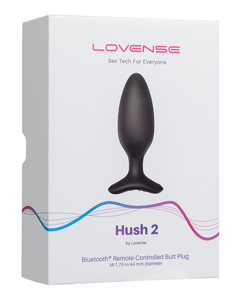 Lovense Anal Products Hush 2 Vibrating Butt Plug Spiral Neck Quiet Design for Comfortable Extended Use