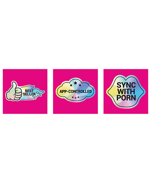 Lovense Laser Product Stickers – Set of 3 Unique Designs