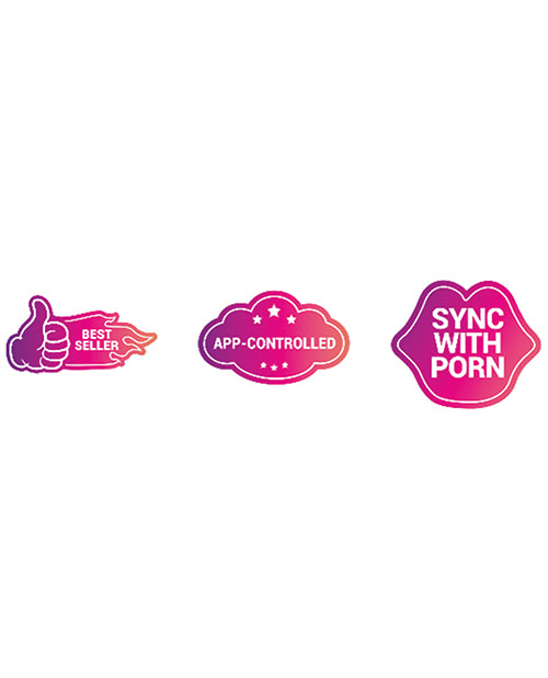 Lovense Pink Product Stickers Set – 3 Unique Tech-Inspired Designs