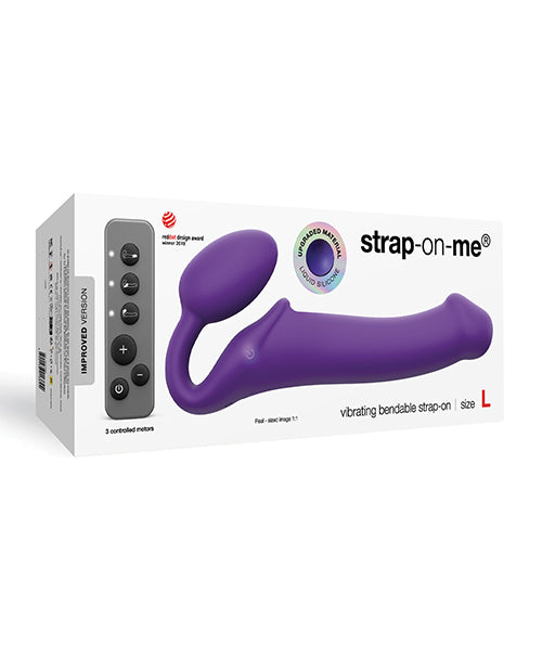 Strap-On-Me Strapless Strap On Vibrating Bendable Design Remote Control for Dual Stimulation