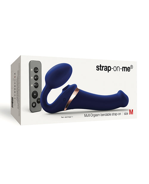 Strap-On-Me Strap Ons Bendable Strapless Triple Motor Remote Control for Intense Multi-Sensory Experience