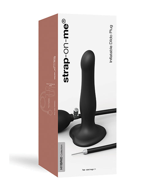 Strap-On-Me Inflatable Dildo Plug with Adjustable Inflation and Suction Cup for Personalized Anal Pleasure