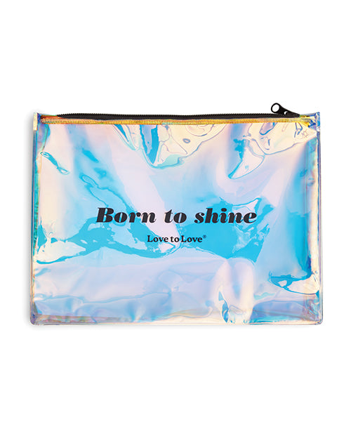 Love to Love Storage Pouch Waterproof Black Onyx PVC Spacious Design for Travel and Accessories