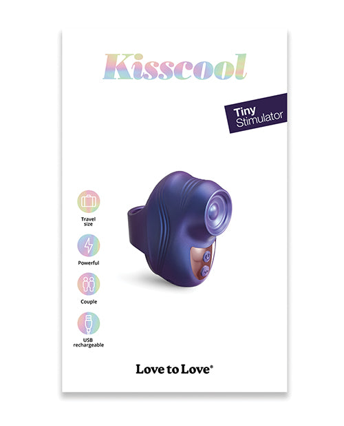 Love to Love Stimulator Tapping Finger Vibrator Midnight Indigo Compact Design for Discreet Stimulation