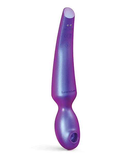 Love to Love Iridescent Night Flapping Head Pleaser Wand with Sense Touch