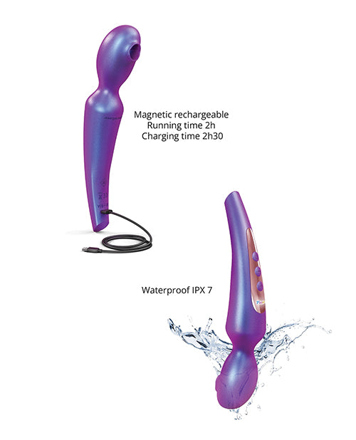 Love to Love Iridescent Night Flapping Head Pleaser Wand with Sense Touch