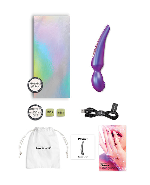 Love to Love Iridescent Night Flapping Head Pleaser Wand with Sense Touch