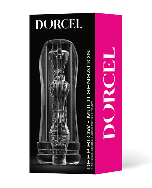Dorcel Masturbator Sleeve Clear Textured Multi Sensation Design for Enhanced Stimulation