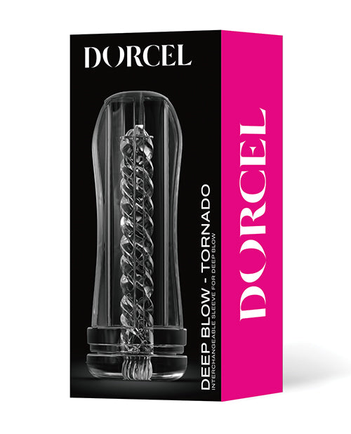 Dorcel Masturbator Sleeve Transparent Spiral Removable Design for Solo Visual Stimulation