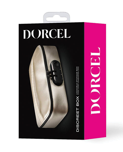 Dorcel Storage Case Lockable Discreet Box Gold Color Secure Toy Organization for Private Storage
