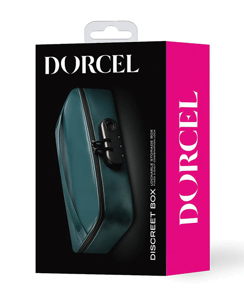 Dorcel Storage Case Luxury Green Lockable Padlock Elastic Straps for Secure Adult Toy Storage