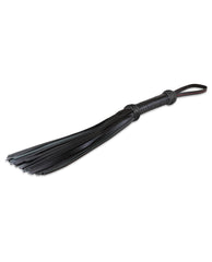 Sultra Leather Bondage Flogger Full-Grain Lambskin Woven Handle for Sensory Impact Play