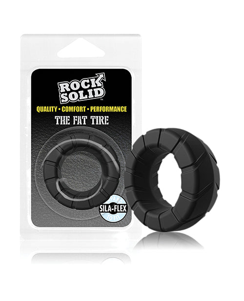 Rock Solid Penis Enhancement Fat Tire Silicone Cock Ring Rugged Tread Maximum Stimulation for Longer Erections