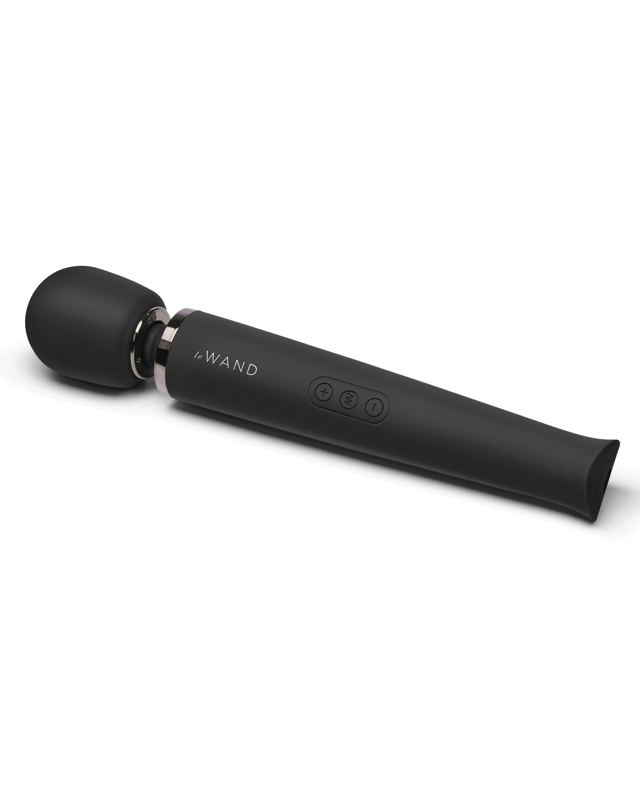 Le Wand Massage Products Rechargeable Vibrating Massager with Flexible Silicone Head and Travel Case for Deep Muscle Relief