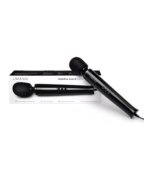 Le Wand Massage Products Plug-In Vibrating Massager with 8-Foot Cord and Silicone Head for Continuous Pleasure