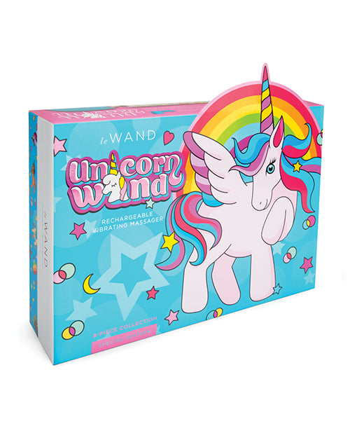 Le Wand Massage Wand Soft Silicone Flexible Neck Vibrant Unicorn Accessories for Relaxation and Body Wellness