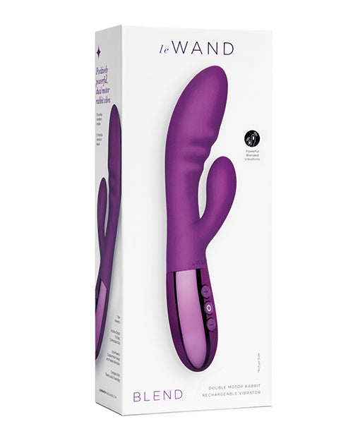 Le Wand Rabbit Vibrator Dual Motor Flexible Neck Rechargeable Silicone for G-spot and Clitoral Stimulation