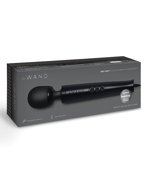 Le Wand Massager Die Cast Plug-In Vibrator with Reinforced Metal Body and Multiple Patterns for Powerful Massage
