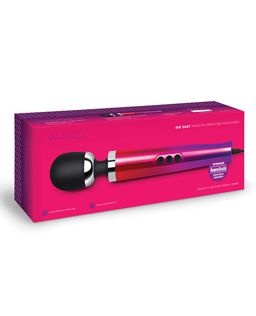 Le Wand Metal Wand Massager with Plug-In Cord and Reinforced Shaft for Deep Body Relaxation