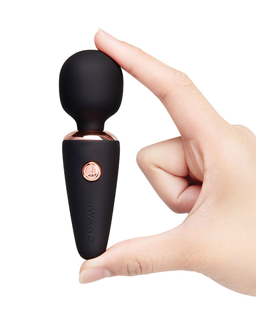 Le Wand Mini Micro Wand Vibrator in Black – Compact Rechargeable Massager