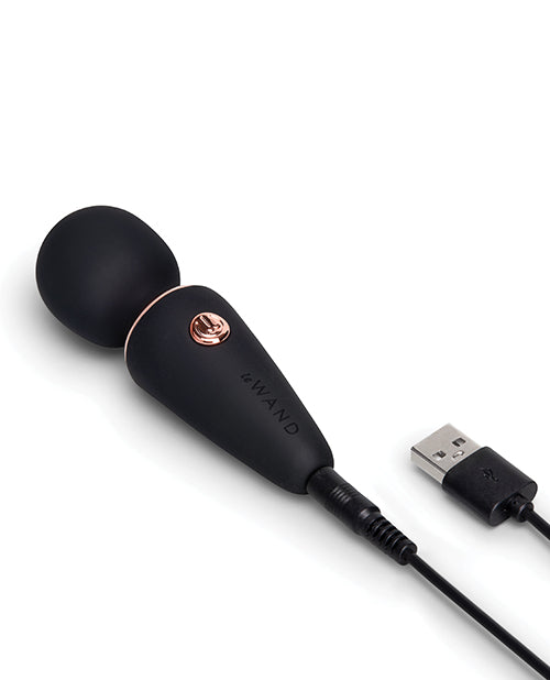 Le Wand Mini Micro Wand Vibrator in Black – Compact Rechargeable Massager
