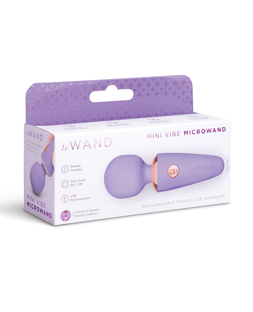 Le Wand Mini Micro Wand Vibrator in Violet