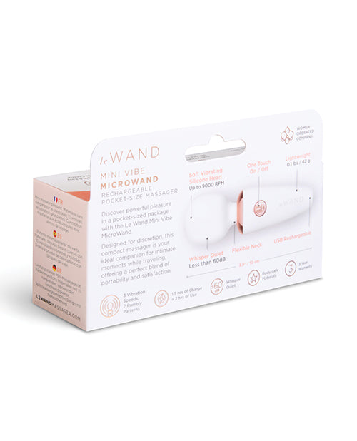 Le Wand Mini Micro Wand Vibrator – Compact Rechargeable Massager