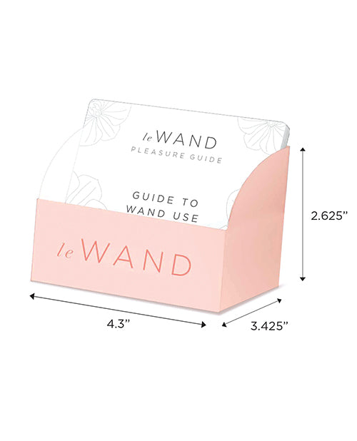 Le Wand Cardboard Booklet Stand with 100 Wand Use Guides for Retail Display and Customer Education