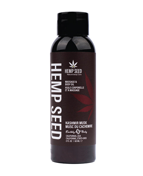 Earthly Body Massage Oil Kashmir Musk Scent Nourishing Botanicals for Relaxing Sensitive Skin Massage