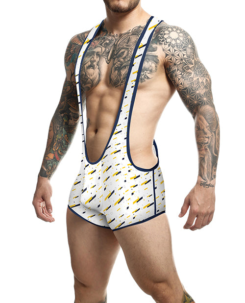 MaleBasics Men's Singlet One-Piece with Contoured Fit and Premium Fabric for Confident Lingerie Wear