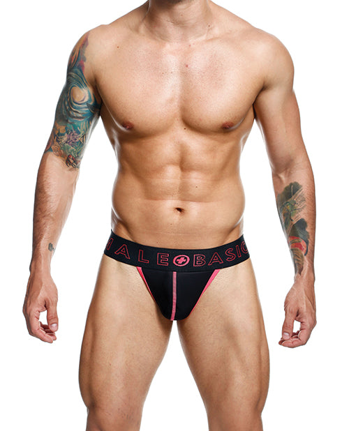 MaleBasics Men’s Tanga Underwear Neon Coral Breathable Fit with Moisture-Wicking for Active Comfort