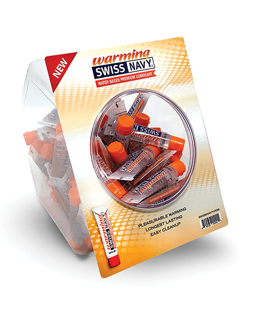 Swiss Navy Lubricant Water Based Warming Formula 10 ml Packets for Pleasurable Arousal