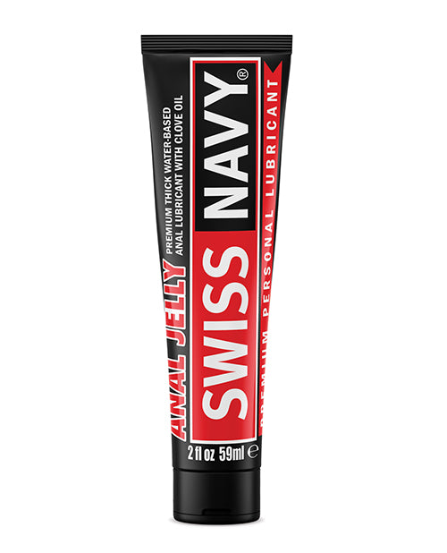 Swiss Navy Anal Jelly Water-Based Lubricant with Clove Oil Extra-Thick Formula for Comfortable Anal Play