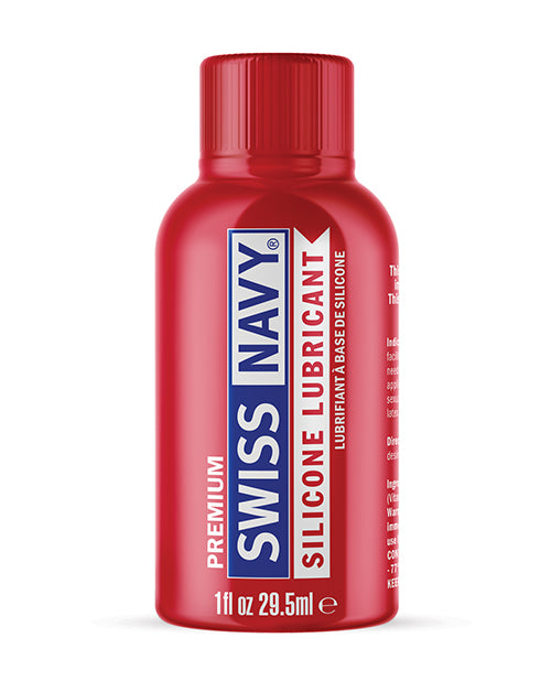 Swiss Navy Lubricant Silicone Personal Non-Absorbent Formula with 1 oz Bottle for Sensitive Intimacy