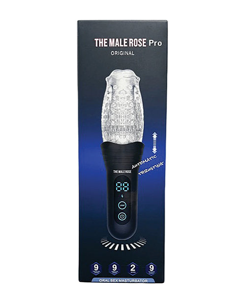 Male Rose 3D Masturbator Thrusting Rotating Vibrating Modes Digital Display for Intense Stimulation