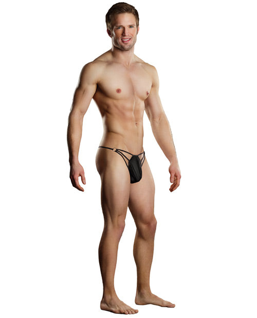 Male Power G-String men's lingerie with metal rings and strap design for stylish comfortable fit