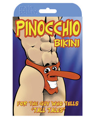 Novelty Bikini for Men with Pinocchio Nose Design