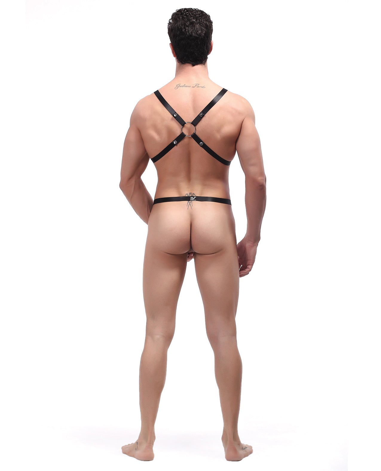 Rip Off Black Harness Set One Size with Adjustable Waist – Male Power Lingerie