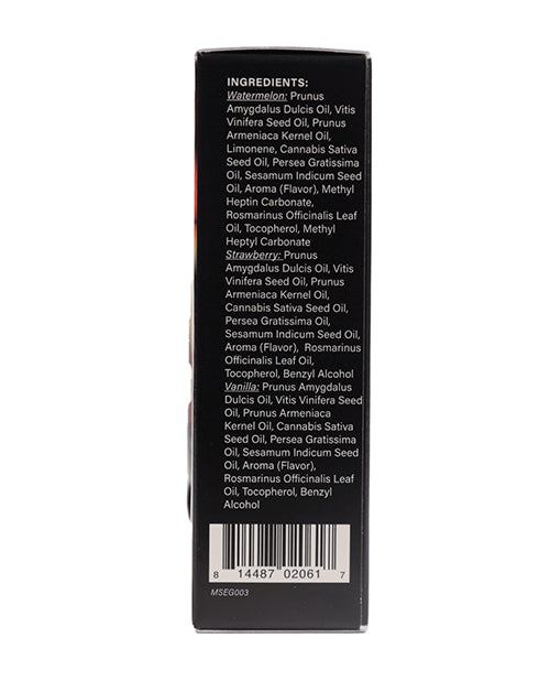 Earthly Body Edible Massage Oil Gift Set with Three Flavors – 2 oz Bottles
