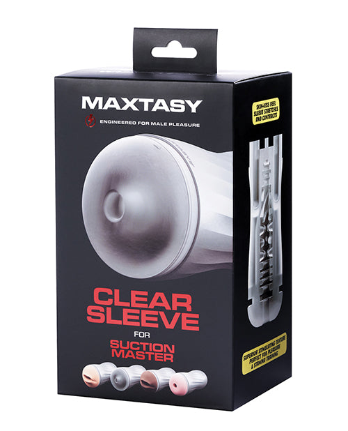 Maxtasy Masturbator Sleeve Standard Clear Realistic Textured Design for Enhanced Male Stimulation