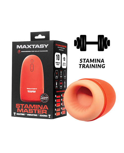 Maxtasy Vibrating Stroker Heated Function Targeted Head Stimulation for Male Pleasure