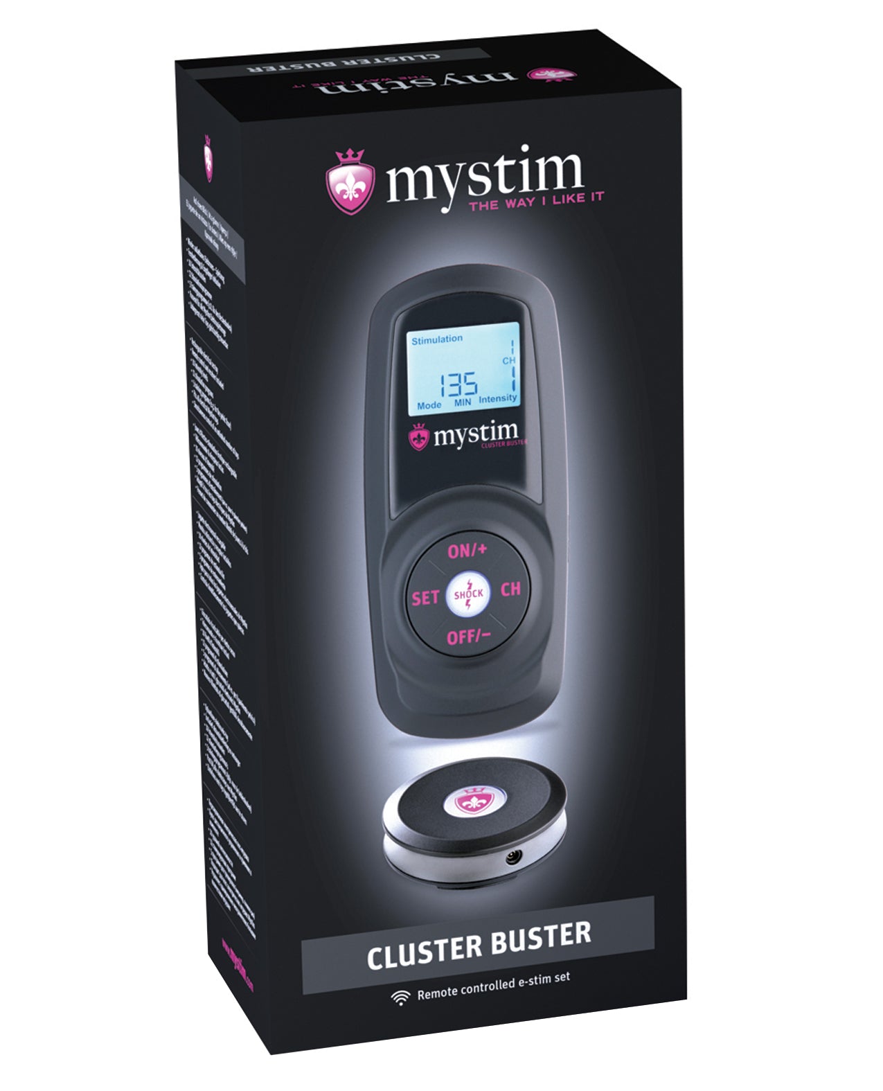 Mystim Stimulator Wireless Electro Stimulation Kit with Remote and Rechargeable Battery for Custom Sensation Control