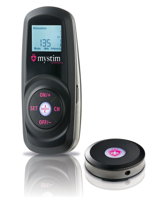 Mystim Cluster Buster Wireless Electro Stimulation Starter Kit with Remote and Multiple Channel Control