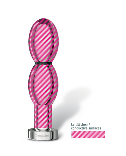 Mystim O(h!)-thello e-Stim Oval Aluminum Dildo with Ergonomic Design