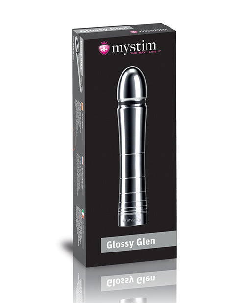 Mystim Glossy Glen Aluminum Electrosex Dildo with Smooth Finish