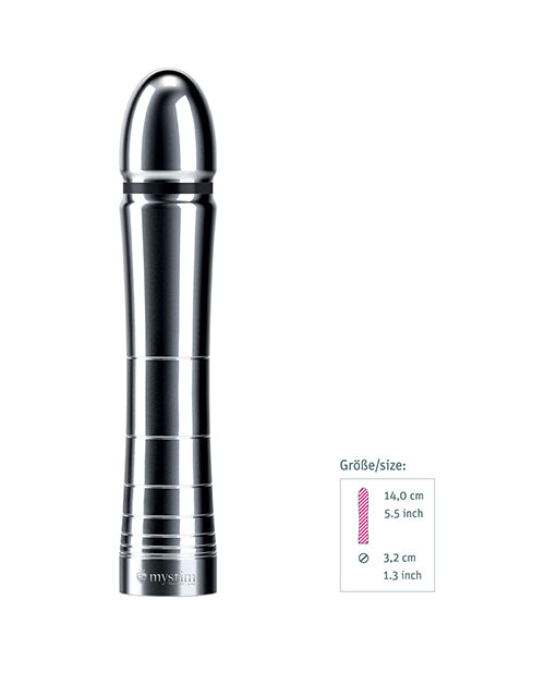 Mystim Glossy Glen Aluminum Electrosex Dildo with Smooth Finish